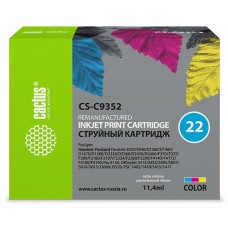 Картридж Cactus CS-C9352 №22 для HP DJ 3920/3940/PSC 1410 цветной